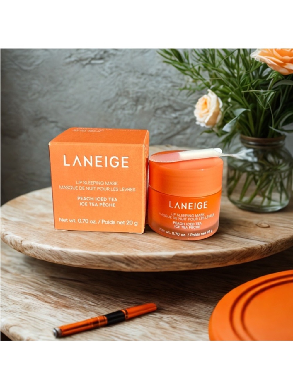 LANEIGE Peach Iced Tea Lip Sleeping Mask • brand new in box